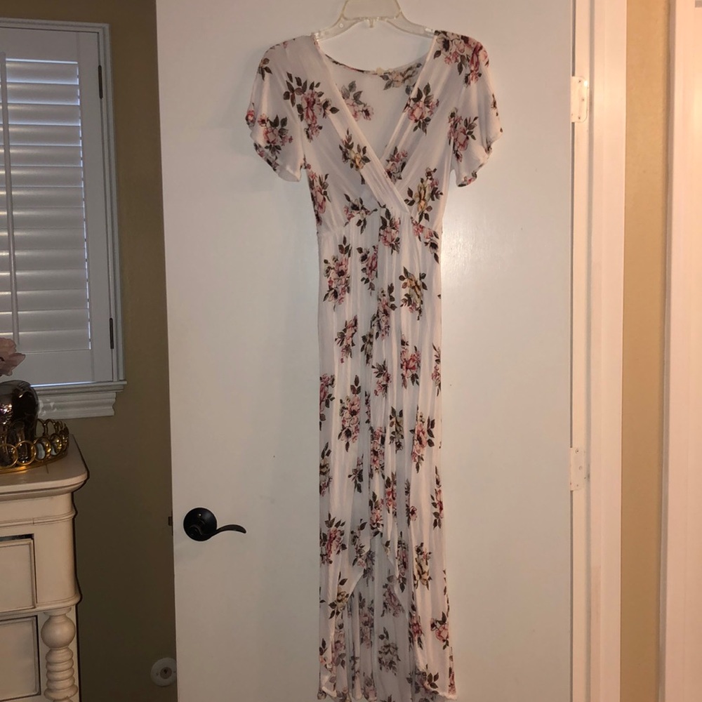 Morning Lavender Hi Low Maxi Dress